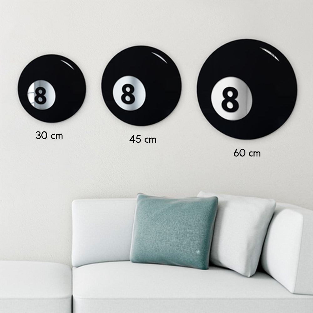 8 Ball Decor - Art mural 3D Magic Eight Ball