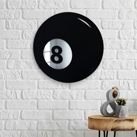 8 Ball Decor - Art mural 3D Magic Eight Ball