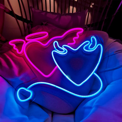 "Two Hearts Combined" LED Neon Sign