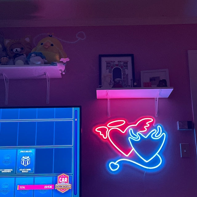 "Two Hearts Combined" LED Neon Sign