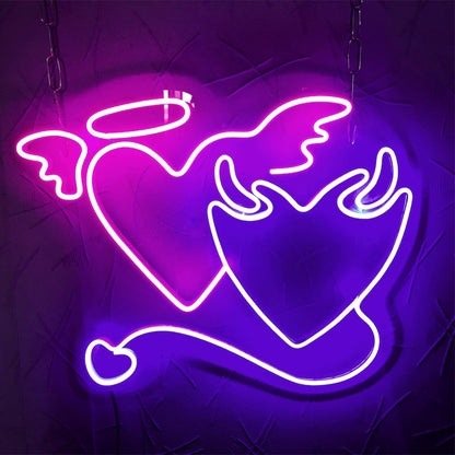 "Two Hearts Combined" LED Neon Sign