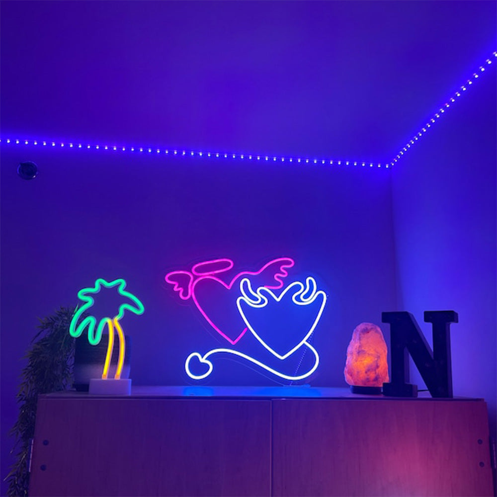 "Two Hearts Combined" LED Neon Sign