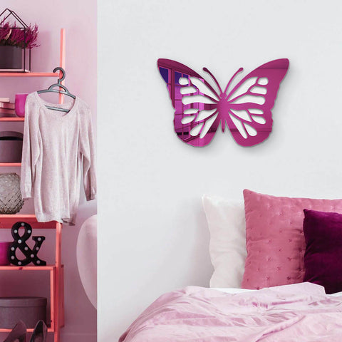 Butterfly Mirror - Butterfly Silhouette 3D Wall Art