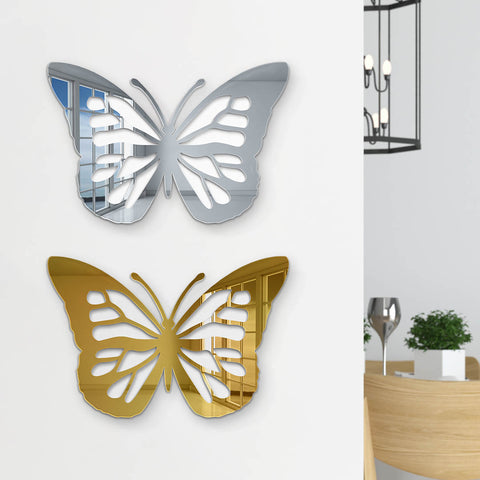 Butterfly Mirror - Butterfly Silhouette 3D Wall Art