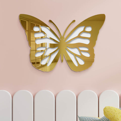 Butterfly Mirror - Butterfly Silhouette 3D Wall Art