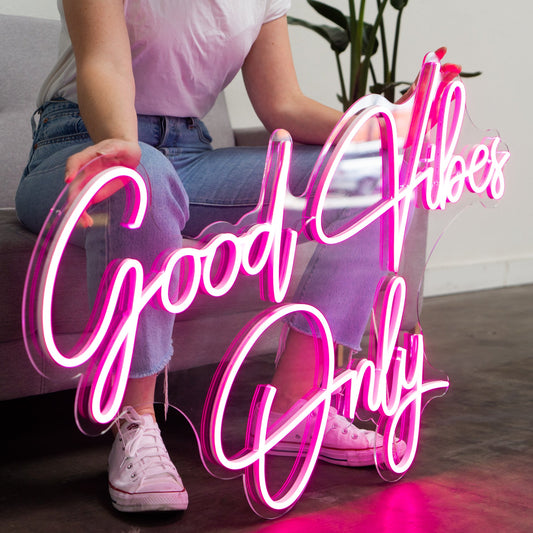 Good Vibes Only - LED Neon enseigne - Neon Led au Maroc