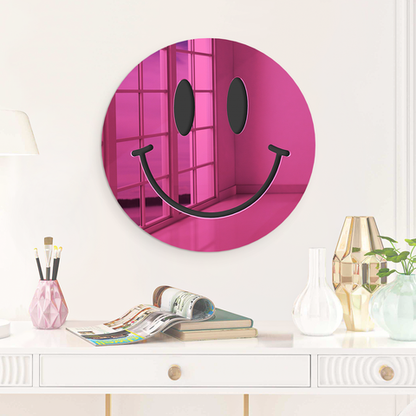 Happy Face - Art Miroir 3D Décoration murale