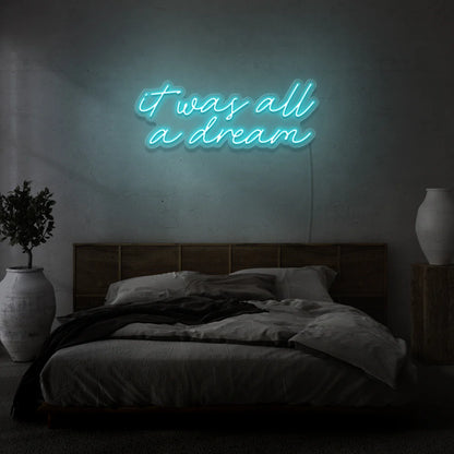 Apporter une touche personnalisée à votre espace "It Was All A Dream" de OPLA DESIGN, un éclairage captivant pour sublimer votre espace au Maroc. Que vous recherchiez une décoration néon LED pour votre intérieur, une enseigne lumineuse pour votre boutique ou un éclairage d'accentuation pour votre magasin, nous vous proposons des solutions d'éclairage architectural, commercial et résidentiel de qualité.