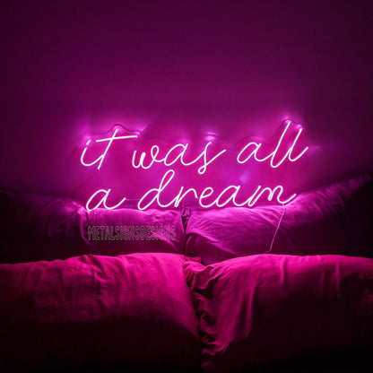 Apporter une touche personnalisée à votre espace "It Was All A Dream" de OPLA DESIGN, un éclairage captivant pour sublimer votre espace au Maroc. Que vous recherchiez une décoration néon LED pour votre intérieur, une enseigne lumineuse pour votre boutique ou un éclairage d'accentuation pour votre magasin, nous vous proposons des solutions d'éclairage architectural, commercial et résidentiel de qualité.