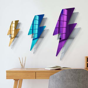 Lightning Bolt - 3D Mirror Wall Hanging