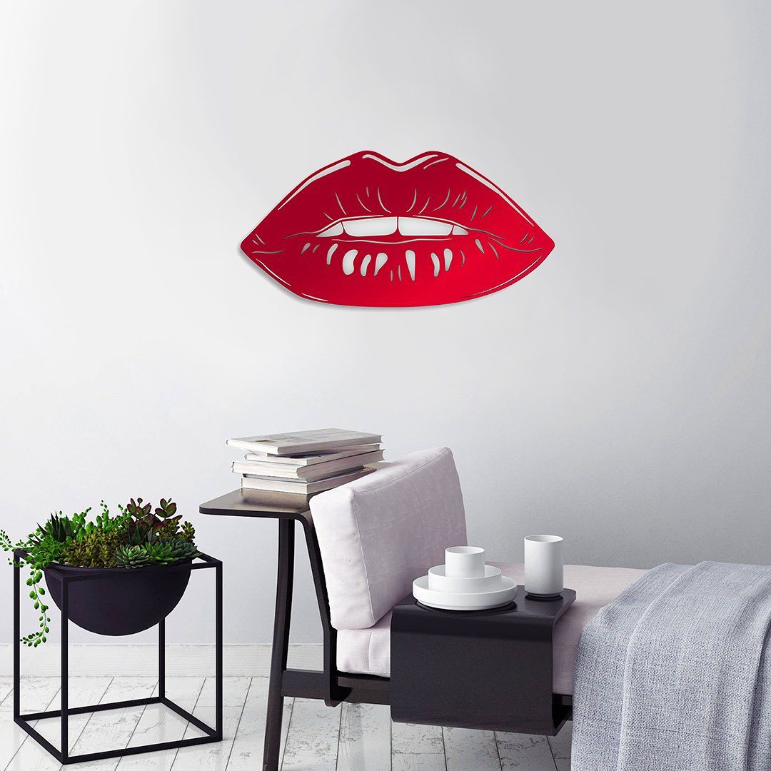 Mirror Lips - Décor mural 3D