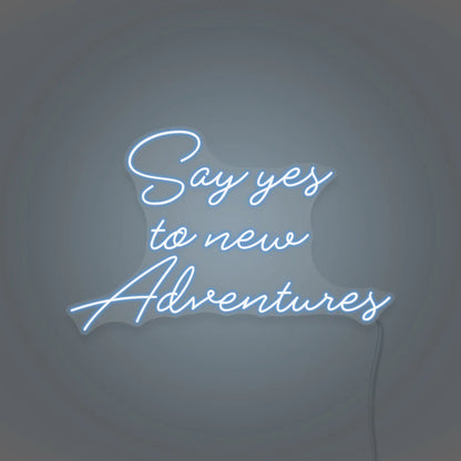 Découvrez notre dernière création chez OPLA DESIGN: l'enseigne néon LED "Say Yes To New Adventures". Personnalisée selon vos préférences, cette enseigne lumineuse apporte une touche unique à votre espace. Idéale pour la décoration néon LED au Maroc, elle est parfaite pour les enseignes de bars, boutiques, restaurants, salons de coiffure, spas et bien plus encore. Avec son éclairage LED, elle offre un éclairage d'ambiance chaleureux et une solution d'éclairage commercial LED efficace