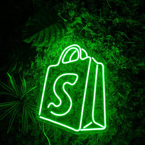 Shopify Logo LED Enseigne au Néon - Neon LED au Maroc