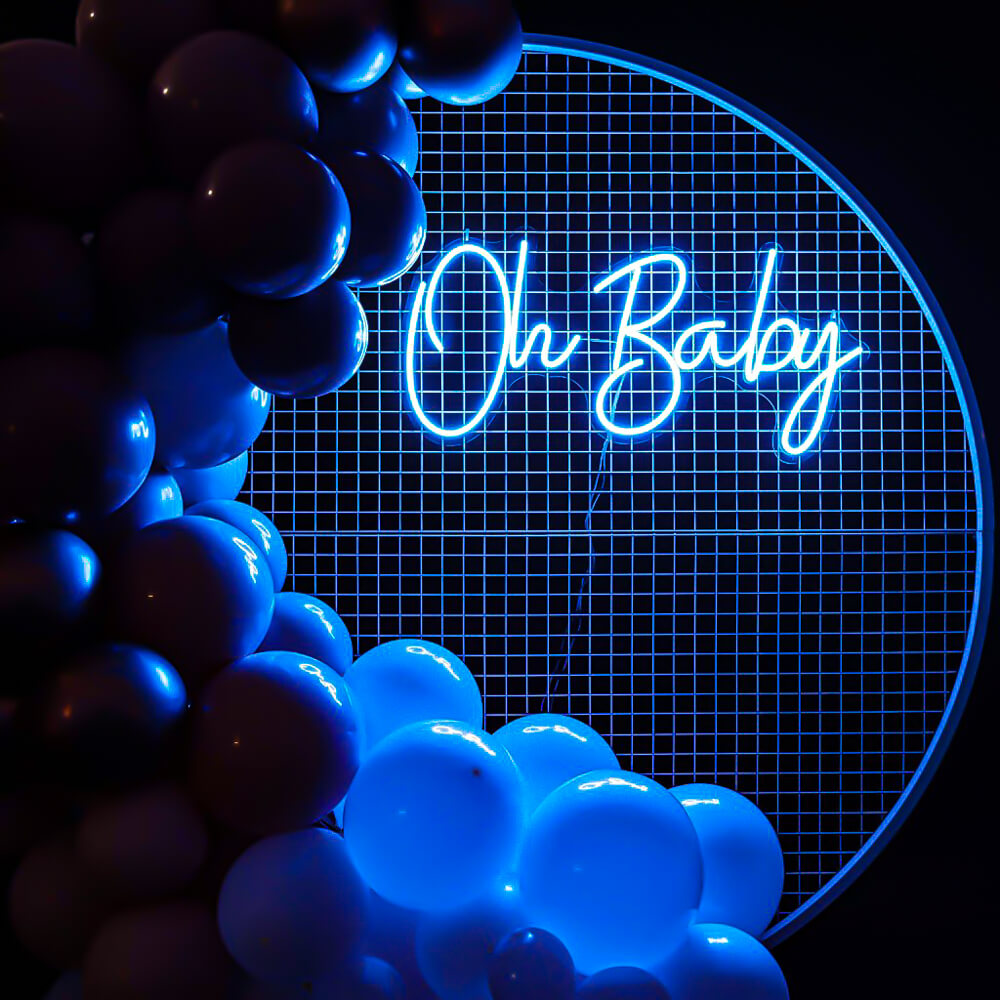 Neon Event Enseigne "Oh Baby"  Neon LED AU MAROC