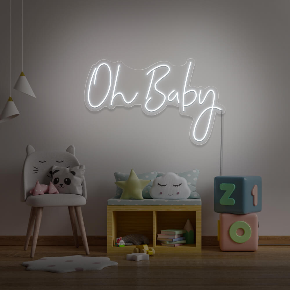 Neon Event Enseigne "Oh Baby"  Neon LED AU MAROC