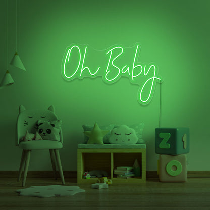 Neon Event Enseigne "Oh Baby"  Neon LED AU MAROC