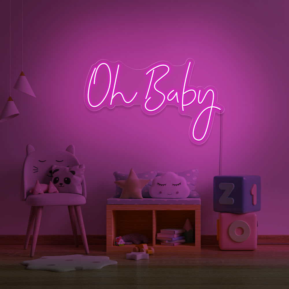 Neon Event Enseigne "Oh Baby"  Neon LED AU MAROC