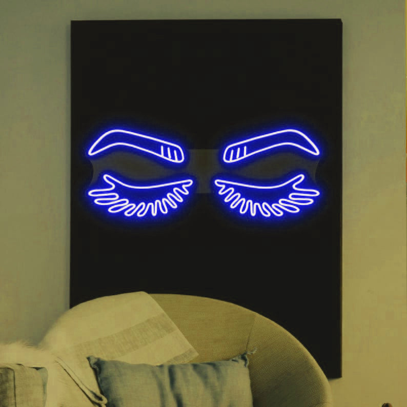 "Eyelashes" Neon Beauty maroc - Neon Led au Maroc