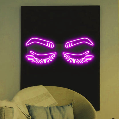 "Eyelashes" Neon Beauty maroc - Neon Led au Maroc