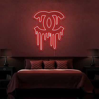 ''DRIPPING CHANEL'' Enseignes LED- Neon Led au Maroc