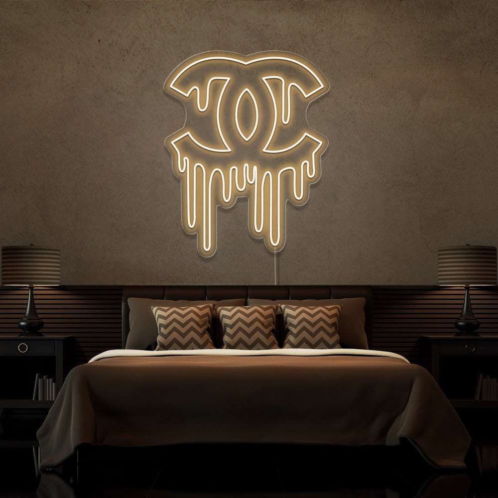 ''DRIPPING CHANEL'' Enseignes LED- Neon Led au Maroc