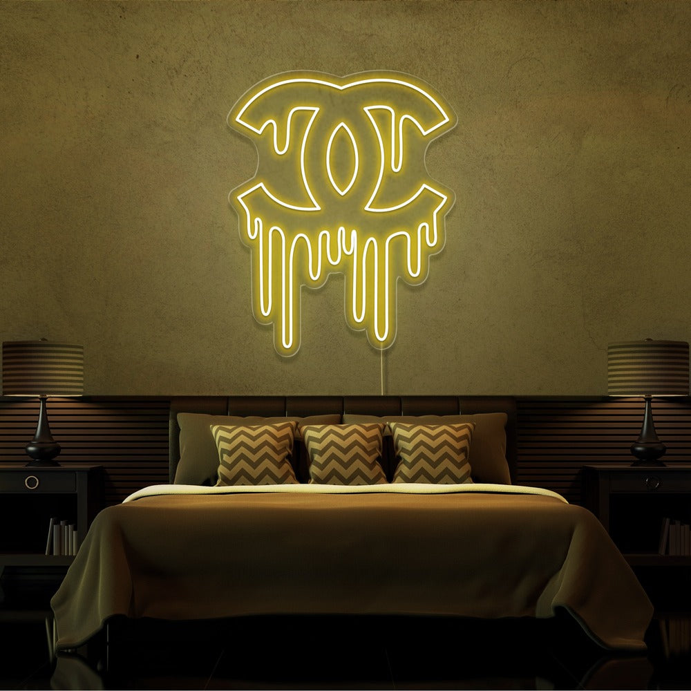 ''DRIPPING CHANEL'' Enseignes LED- Neon Led au Maroc