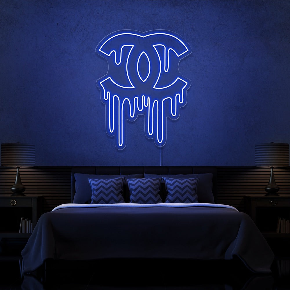 ''DRIPPING CHANEL'' Enseignes LED- Neon Led au Maroc