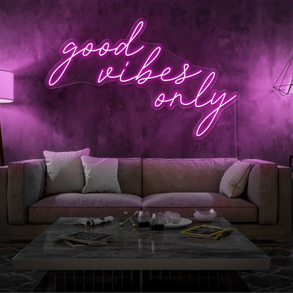 Good Vibes Only - LED Neon enseigne - Neon Led au Maroc