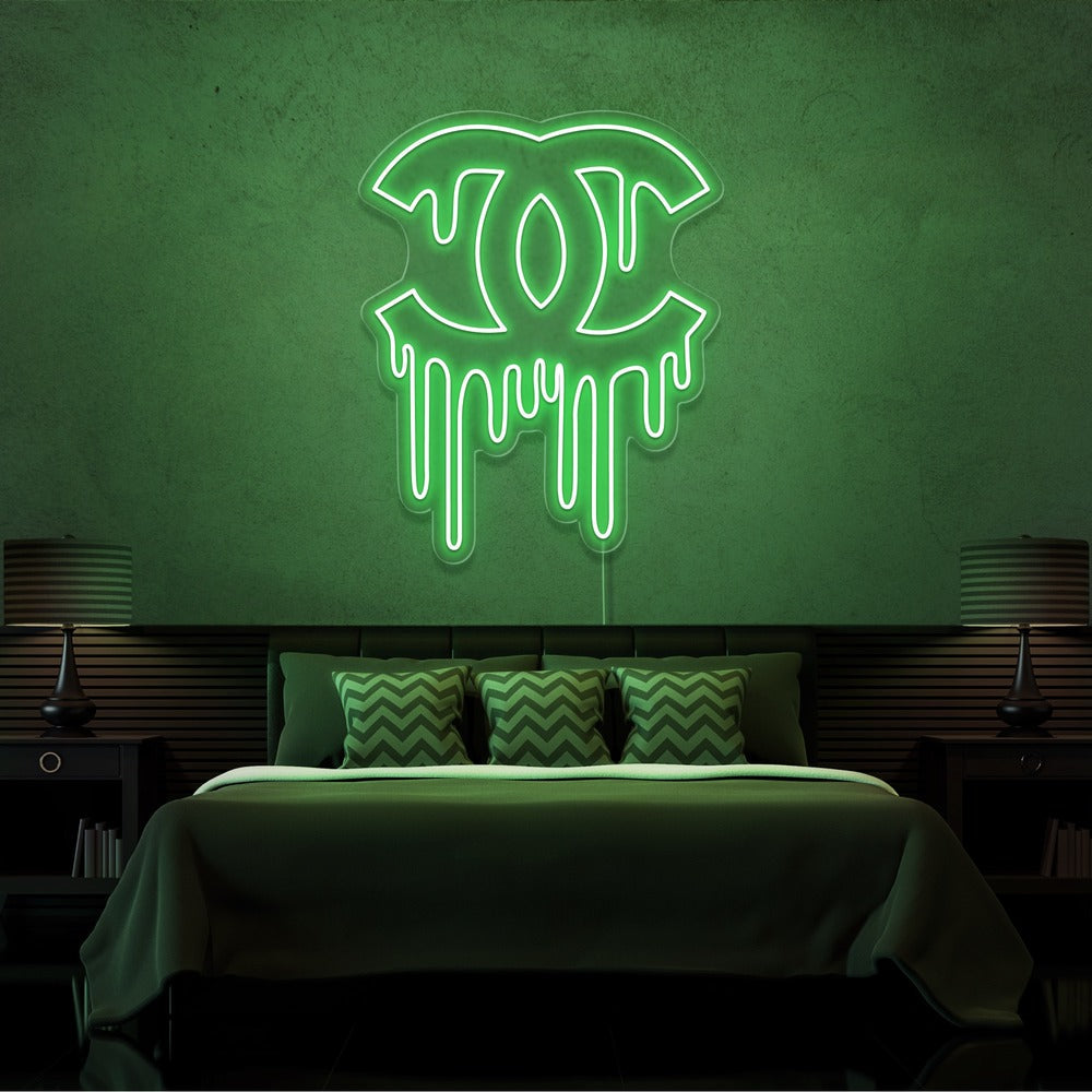 ''DRIPPING CHANEL'' Enseignes LED- Neon Led au Maroc