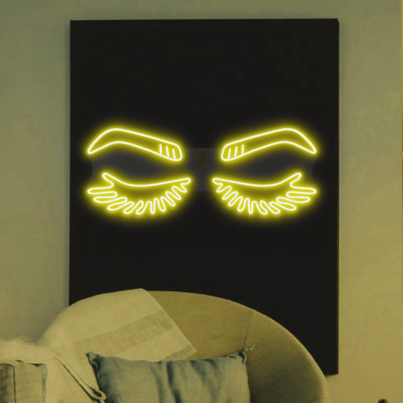 "Eyelashes" Neon Beauty maroc - Neon Led au Maroc