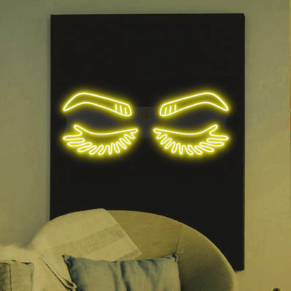 "Eyelashes" Neon Beauty maroc - Neon Led au Maroc