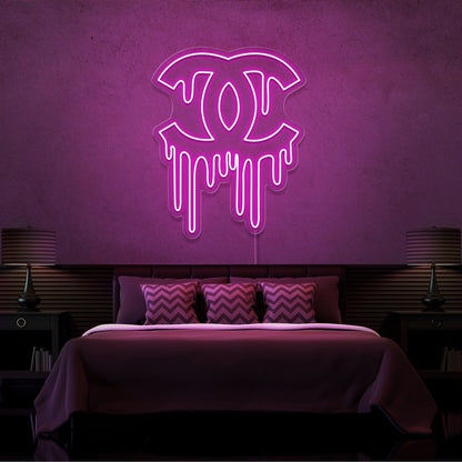 ''DRIPPING CHANEL'' Enseignes LED- Neon Led au Maroc