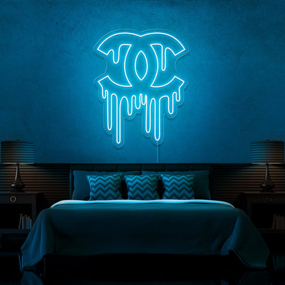 ''DRIPPING CHANEL'' Enseignes LED- Neon Led au Maroc