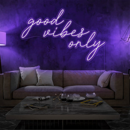 Good Vibes Only - LED Neon enseigne - Neon Led au Maroc