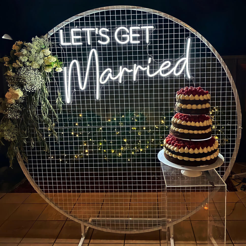 "Let's Get Married" neon Weddings Morocco - Neon Led in Morocco