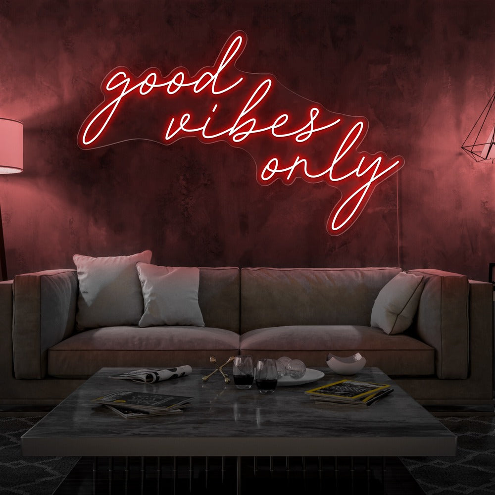 Good Vibes Only - LED Neon enseigne - Neon Led au Maroc