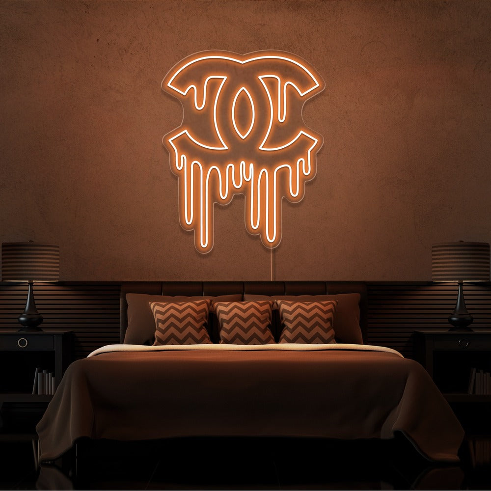 ''DRIPPING CHANEL'' Enseignes LED- Neon Led au Maroc