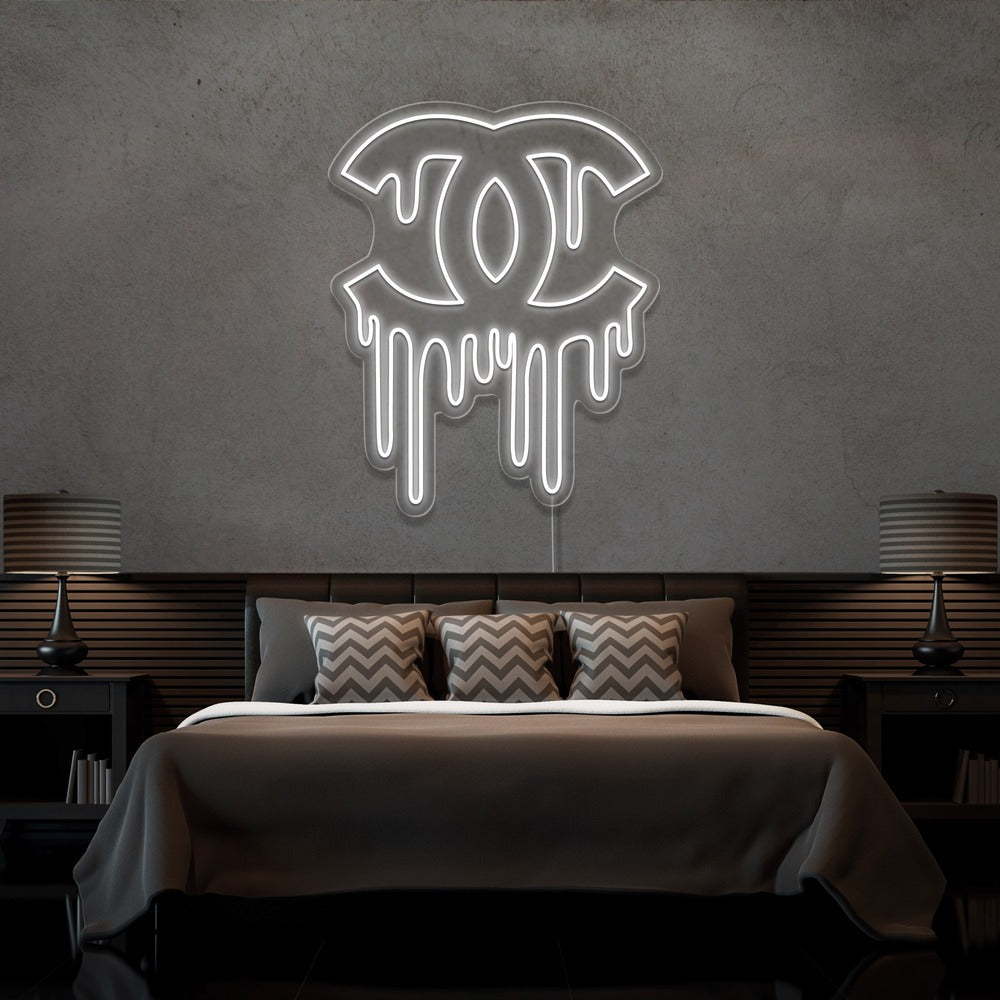 ''DRIPPING CHANEL'' Enseignes LED- Neon Led au Maroc