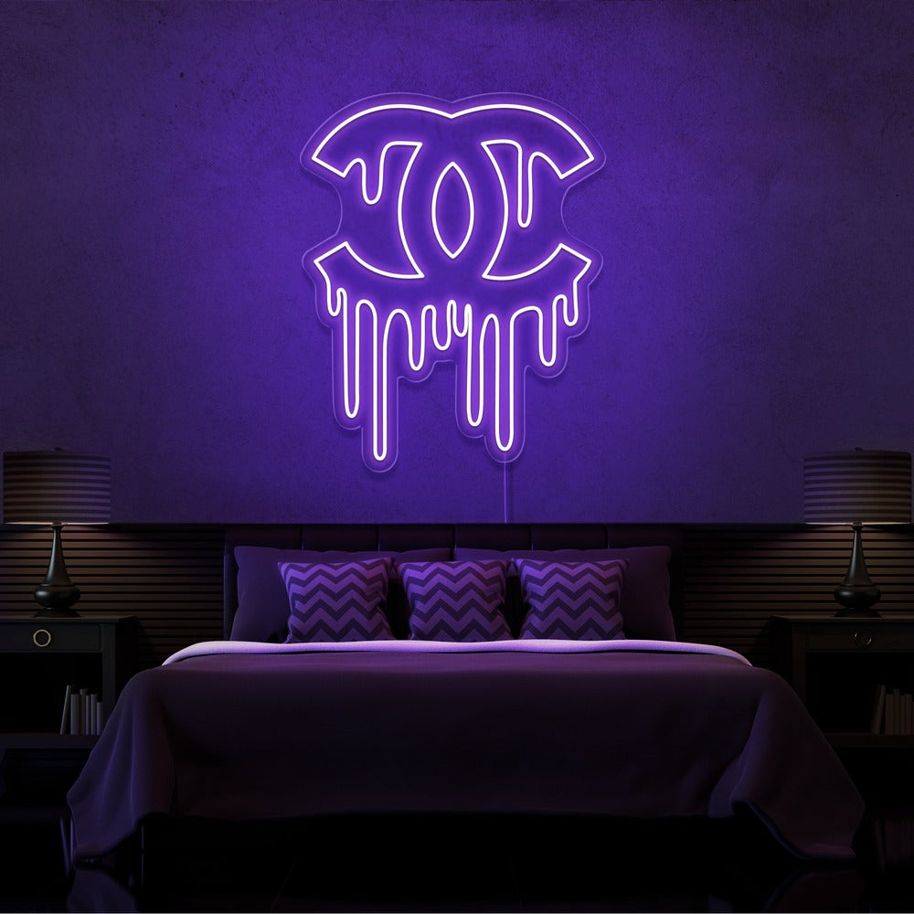 ''DRIPPING CHANEL'' Enseignes LED- Neon Led au Maroc