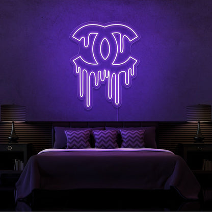 ''DRIPPING CHANEL'' Enseignes LED- Neon Led au Maroc