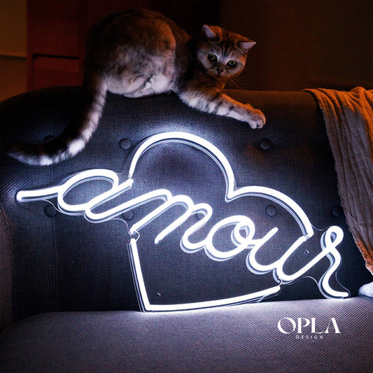 "Amour by Jean André" Neon maroc - Neon Led au Maroc