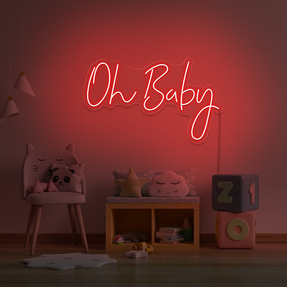 Neon Event Enseigne "Oh Baby"  Neon LED AU MAROC