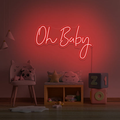 Neon Event Enseigne "Oh Baby"  Neon LED AU MAROC