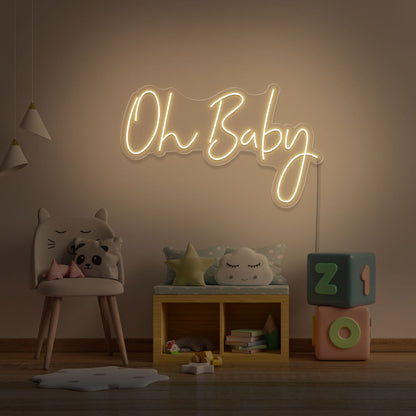 Neon Event Enseigne "Oh Baby"  Neon LED AU MAROC