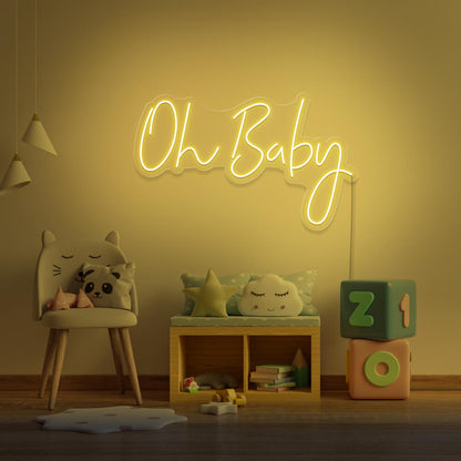 Neon Event Enseigne "Oh Baby"  Neon LED AU MAROC